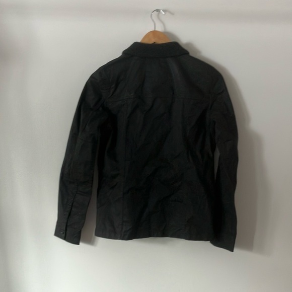 J. Crew women’s xs Black washed and aged utility Jacket - Picture 7 of 9